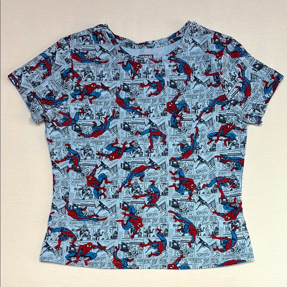 Marvel Spider-Man Classic Comic Book Graphic Shirt - Vintage Marvel Comics - new